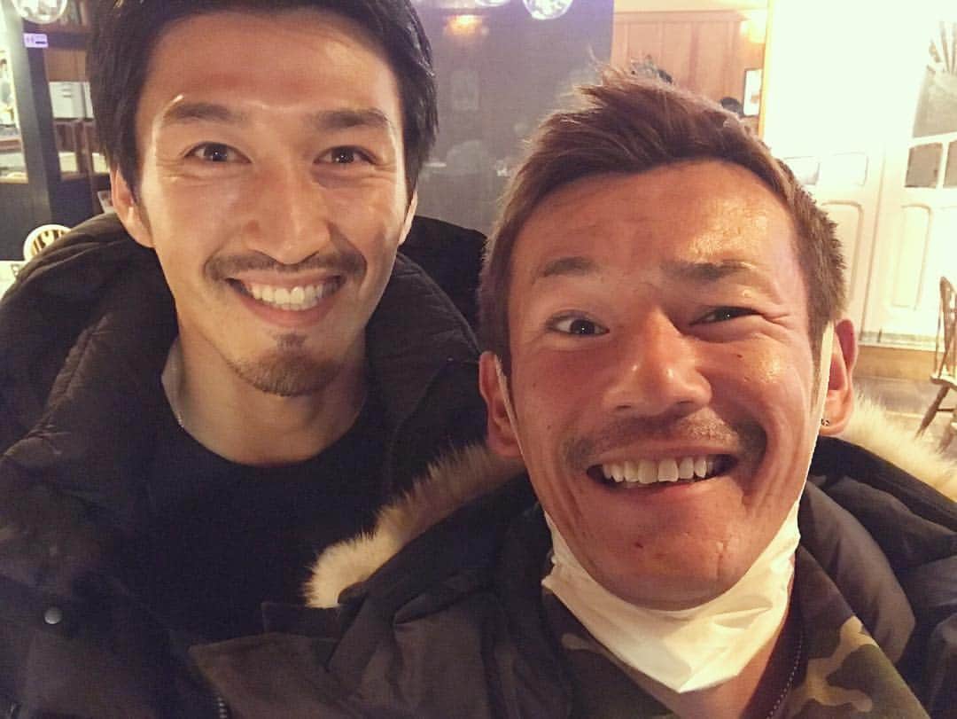 渡部博文のインスタグラム：「これからもこの先も俺にとって最高の先輩！感謝。 #菅井直樹 #渡部博文」