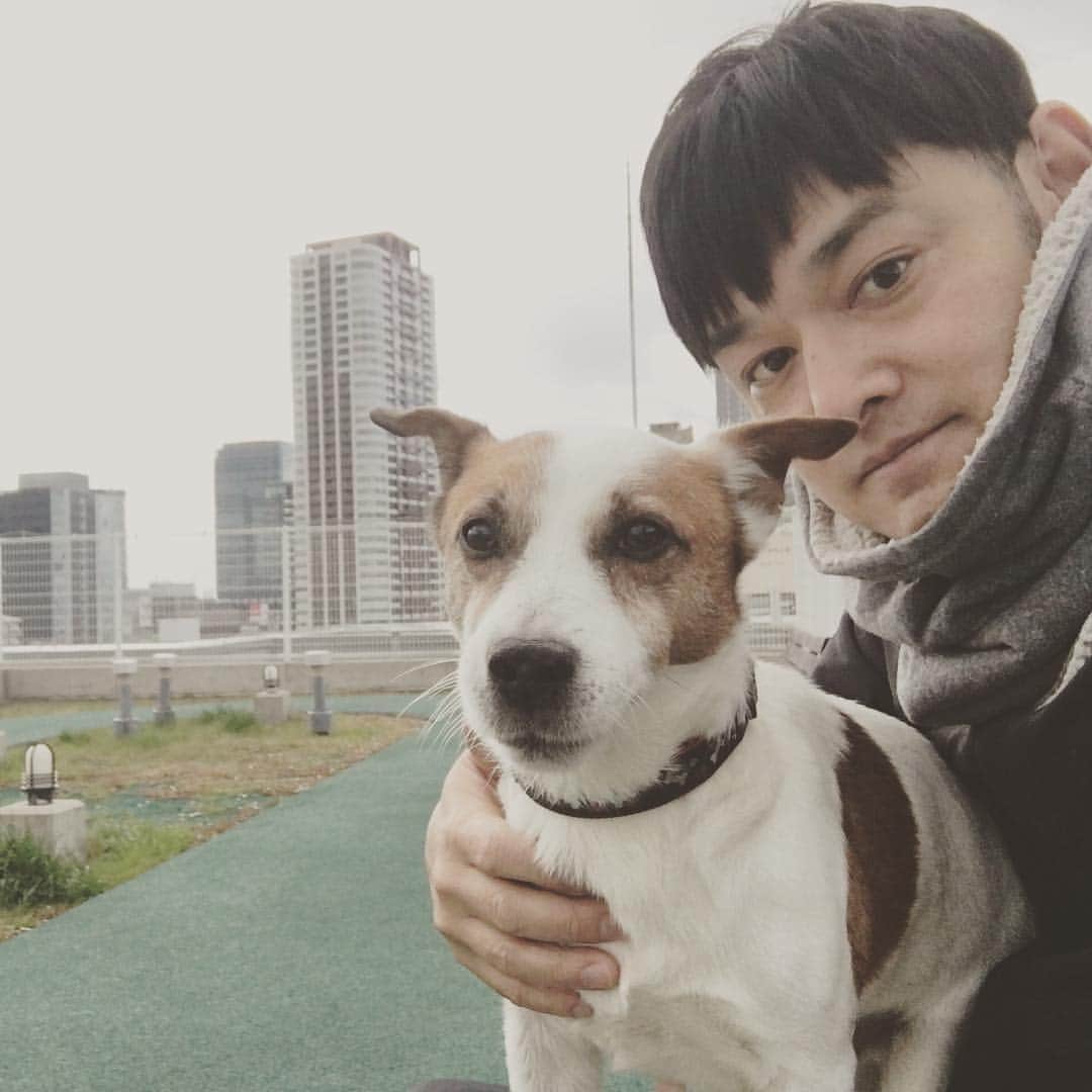 宮田麺児のインスタグラム：「実はずっとジャックラッセルテリアいてましてん。」