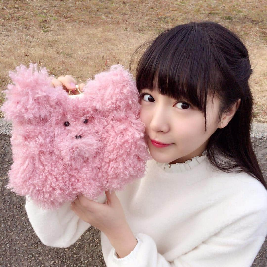 中山莉子さんのインスタグラム写真 - (中山莉子Instagram)「@merryjenny_instagram の くまポシェット🐻✨ ちょこっと見える 目と鼻がかわいい！💕 ちなみにトレーナーも @merryjenny_instagram だよー！！ #merryjenny #メリージェニー #くまポシェット」1月29日 16時56分 - nakayama_riko_official