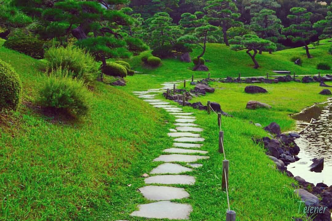 Teiener Japanのインスタグラム：「#teiener #japanesegarden #japan #庭園 #photo #camera #trip #japantrip #take5 #旧芝離宮恩賜庭園 #kyushibarikyu #kyushibarikyugardens #旧芝離宮」