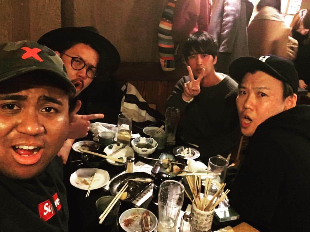 アントニーのインスタグラム：「おたけ会  #アントニー #おたけ さん #ピスタチオ伊地知 さん #ニューヨーク屋敷  #元No.1ホストの伊地知さんがハイボール二杯でベロベロだった #ダサかったな〜〜」