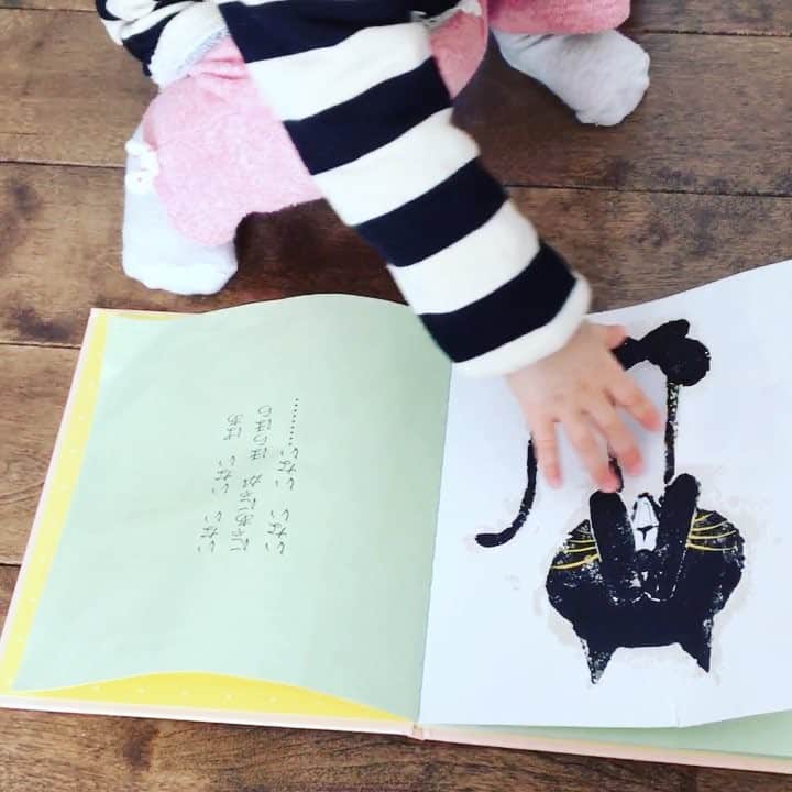 こじめのインスタグラム：「娘、にゃあにゃが好きすぎて他の動物には目もくれない #いないいないばあ  #絵本  #にゃあにゃ 以外の動物に興味なし #エンドレス」