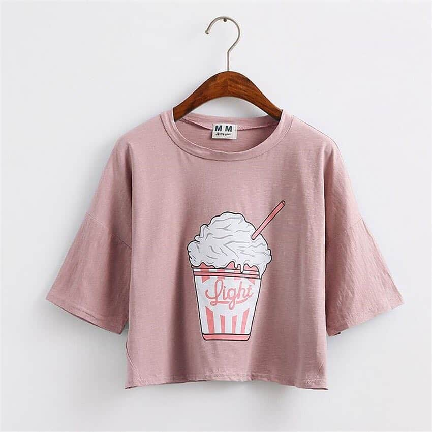 senpai.laboのインスタグラム：「Valentine's sale soon! [new]ice cream tee.19.99USD.  #senpailabo #kawaiilife #kawaiiness #animegirlkawaii #senpai #animegirls  #kawaiigirl  #gyaru #hime #かわいい女の子 #原宿ファッション#おたく  #tokyofashion #gaijingyaru #gaijin #はらじゅく #harajukugirl #harajukufashion #にほん #senpainoticeme #gyarufashion  #jfashion #cutefashion #kawaiifashion #himekaji #japanesestyle」