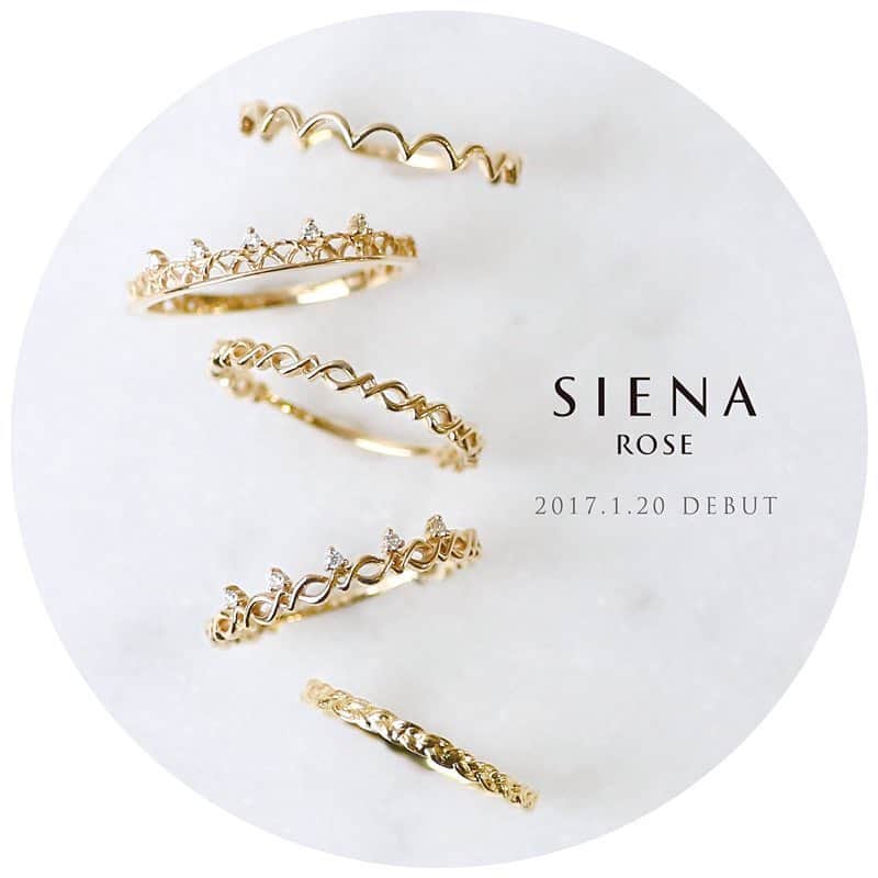 SIENAさんのインスタグラム写真 - (SIENAInstagram)「シエナジュエリー 1.20 New Collection Debut  新作"トレス"シリーズ、1/20よりシエナ全店で発売がスタートとします♡  線を編み込んだようなトレスシリーズ。アミュレットのように想いや願いを込めて。  #sienaroze#siena#jewelry#present#winter#tress#diamond#ring#newarrival#2017#amulet#シエナロゼ#シエナ#ジュエリー#プレゼント#クリスマス#冬#エタニティ#ダイヤモンド#リング#新作#お守り」1月14日 11時32分 - sienarose_official
