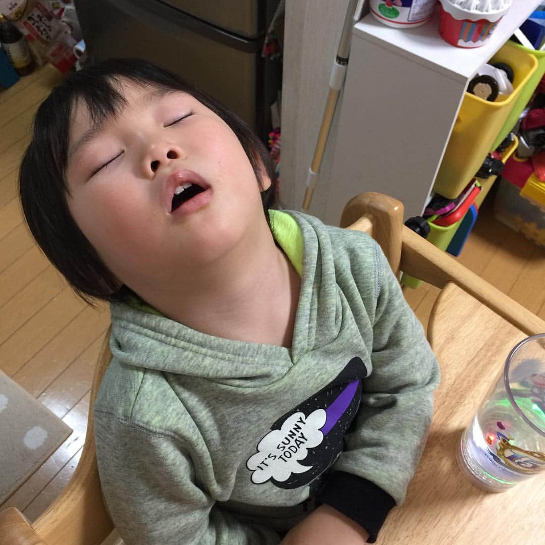 ぺんちゃんねるのインスタグラム：「* 寝落ち * 寝落ちシリーズ、個人的にハマってます笑 お兄ちゃんの時はあまりなかったので えっ！？また寝てる！みたいなのが とっても面白くってw * 夕飯中も寝てしまいました。 お昼寝しない日も出てきたんだけど しない日は夕飯時に眠くなっちゃうみたいで。 調整が難しいね。 * まだまだ嫌いなものが多いきいちゃん。 ご飯作りが正直憂鬱です（´-`）.｡oO * * #follow #kids #instakids #TagsForLikes #children #childrenphoto #love #cute #adorable #instagood #young #sweet #like #little #fun #photooftheday #family #baby #instababy #play #happy #smile #instacute #ファインダー越しの私の世界 #幸せ #かわいい #子供 #親バカ部 #親バカ」