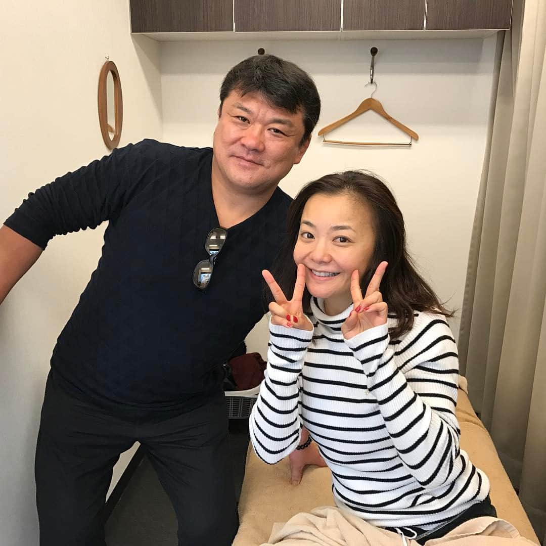 吉田秀彦のインスタグラム：「viva  studioに華原朋美ちゃんが来てくれました！ #華原朋美 #viva studio」
