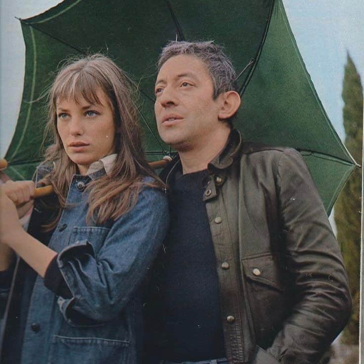 ペーパーデニム&クロスのインスタグラム：「#JaneBirkin + #SergeGainsbourg, timeless chic」