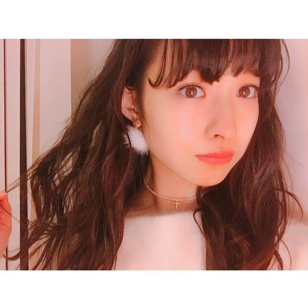 松野莉奈のインスタグラム：「とある日の松野👀💕 earring:MocA-Tokyo choker:EATME  #mocatokyo #EATME」