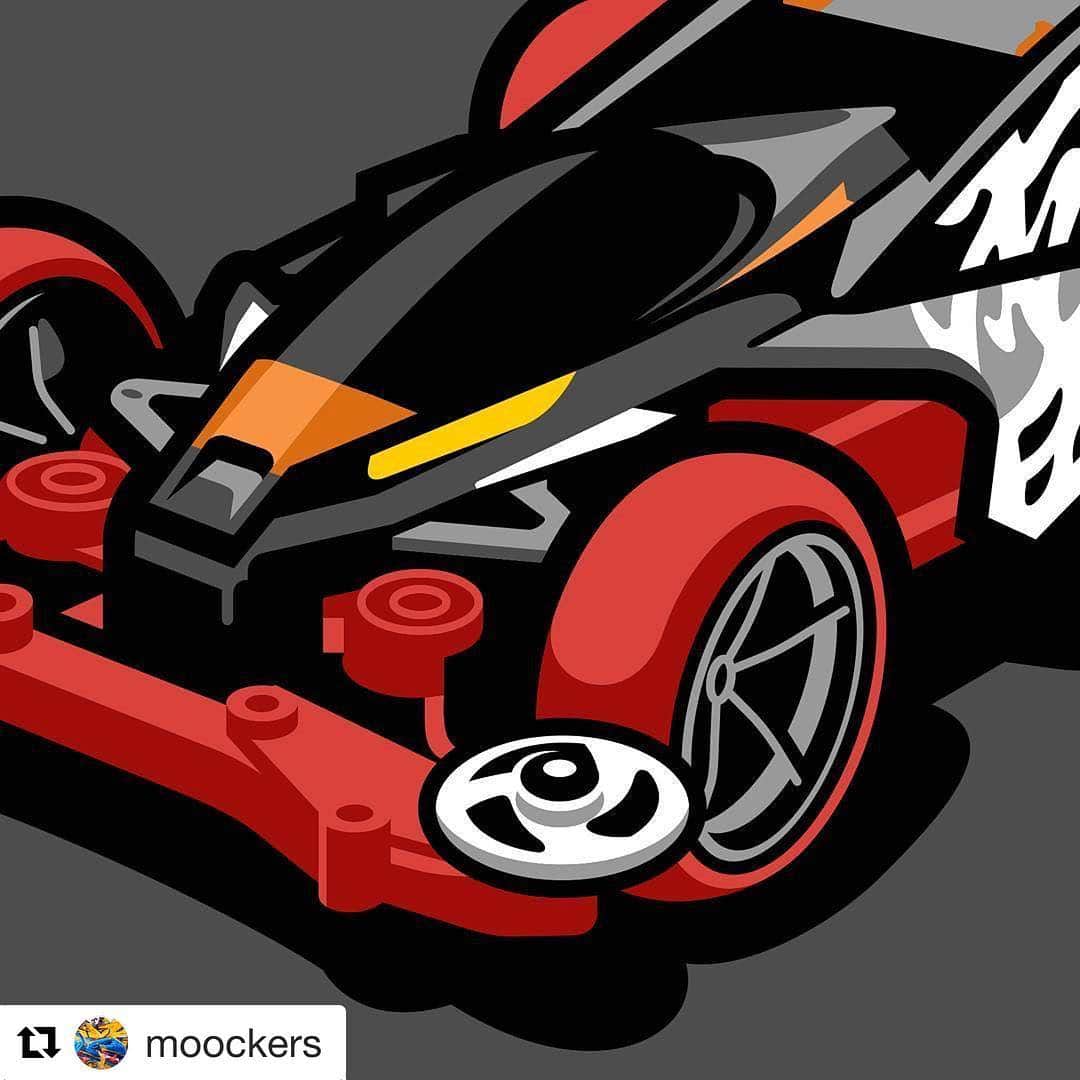 ミニ四駆さんのインスタグラム写真 - (ミニ四駆Instagram)「#Repost @moockers with @repostapp ・・・ TS Mk.II  #vector #artwork #mini4wd #miniyonku #illustration #graphicdesign」1月20日 6時49分 - tamiya_mini4wd