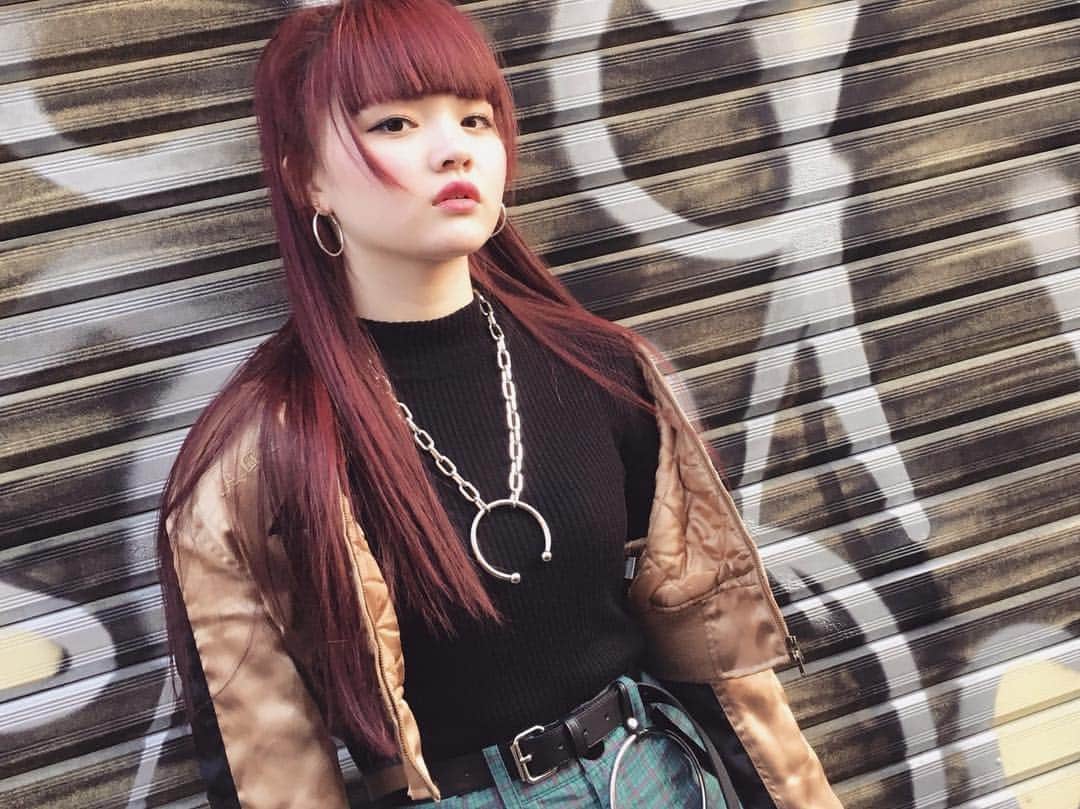のインスタグラム：「(👿) #today #misa #follow #followme #like4like #l4l #tagsforlikes #tflers #ootd #code #outfit #fashion #make #hair #셀카 #셀피 #셀스타그램 #얼스타그램 #뷰스타그램 #메이크업 #다이어트 #데일리룩 #팔로우 #친구해요 #未崎 #葛野未崎」