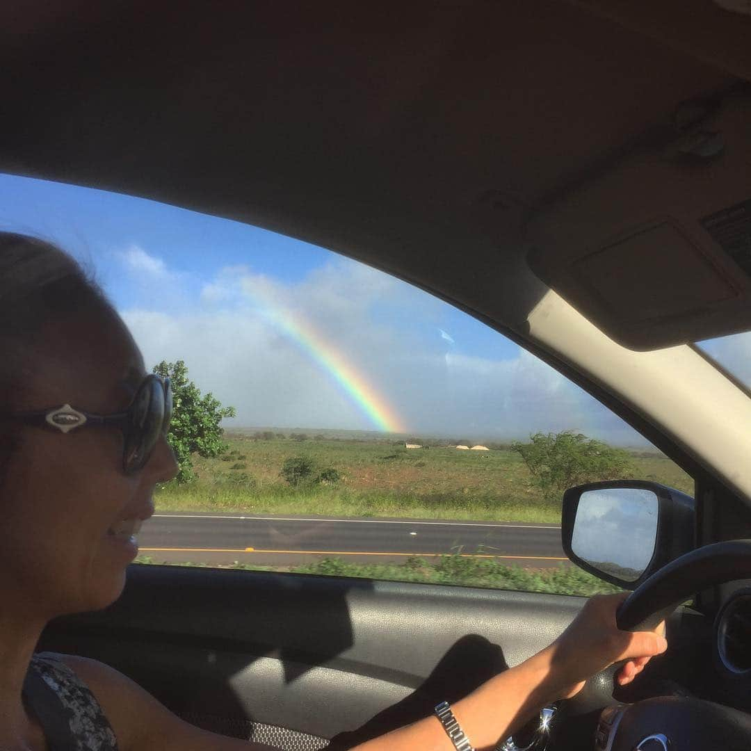 長谷川理恵さんのインスタグラム写真 - (長谷川理恵Instagram)「#sohappy#mybf#rainbow#maui🌈」1月22日 11時19分 - rie_hasegawa