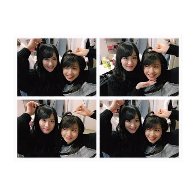 のインスタグラム：「あいりんごと、お揃いりんごでした😆🍎 苹果头发 사과 헤어 스타일 Apple hair #りんごヘアー #髪型 #hairstyle #헤어스타일 #头发 #谷川愛梨」