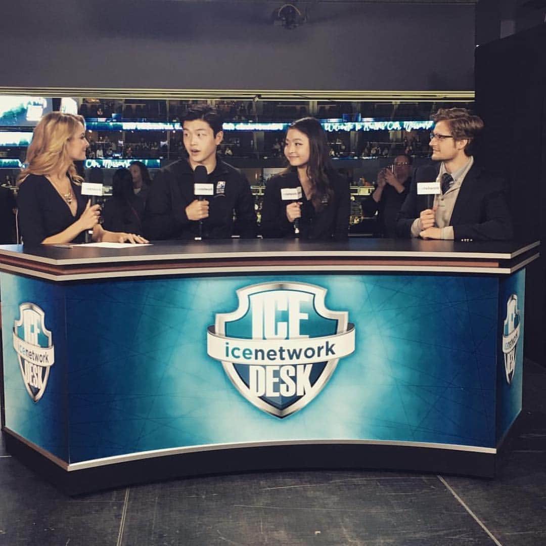 タニス・ベルビンのインスタグラム：「Great week in KC with @nbcsports & @icenetwork ! Congratulations to all the skaters who competed this week at the #uschamps17」