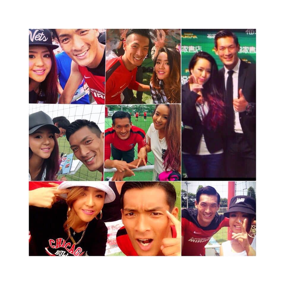AMIIIIのインスタグラム：「. カメラロール整理してたらマッキーとの写真沢山😍 . まだまだあるけどその中でも好きな写真を📸 . 福家書店のとか何年前だろ⁉️ 懐かし〜🤣 . 今年も応援しまーす💓 . #tbt #me #urawareds #love #浦和レッズ #槙野智章」