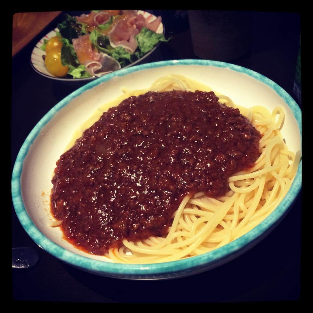 一色徳保のインスタグラム：「久しぶりにデュエットのパスタ。」