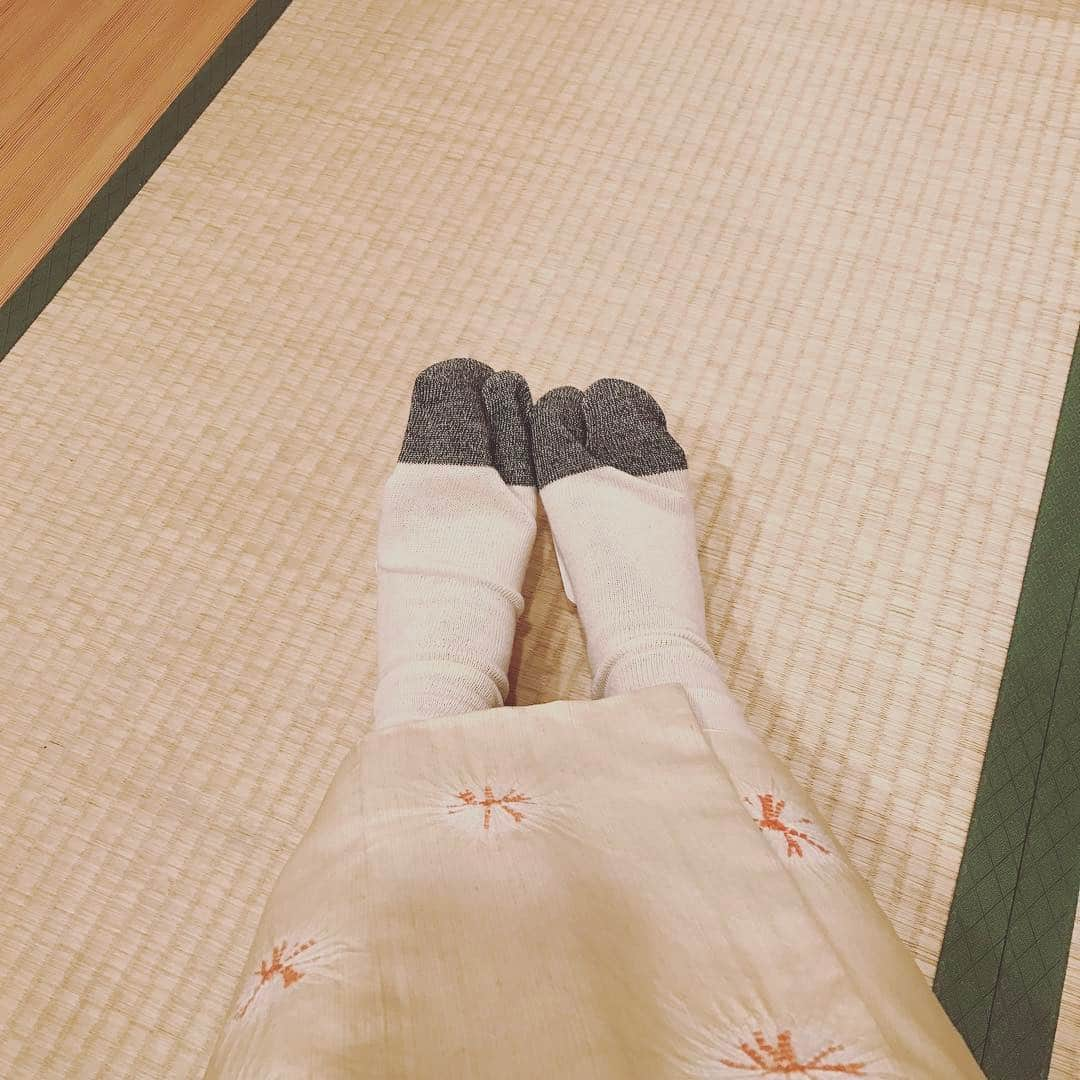 貫地谷しほりさんのインスタグラム写真 - (貫地谷しほりInstagram)「大河の撮影は 裸足で板の間だったりするので 合間はこの子に温めてもらってます。 #軍足 #ちと大きい #かかとがない #ので #いつも #表裏 #迷う #私です #足裏 #貼るカイロ #ちらり #昨日の #恵方巻き #家で一人 #で #食べたのです #が #うちの #北北西 #やや右 #は #白い壁 #の #かど #でした☺︎」2月4日 20時17分 - shihori_kanjiya