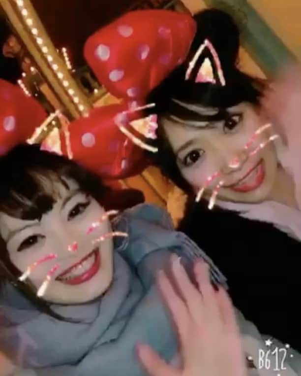竹田愛のインスタグラム：「いなっちとディズニーへ…🐭❤️ たのしかった😆💓 あしたからまた頑張れるっ✊🏻 #いなめぐ #disney  #disneysea #夢の国 #happy #たのしかった #現実に戻ると明日3時前起き #起きれるか不安w #でもがんばれる」