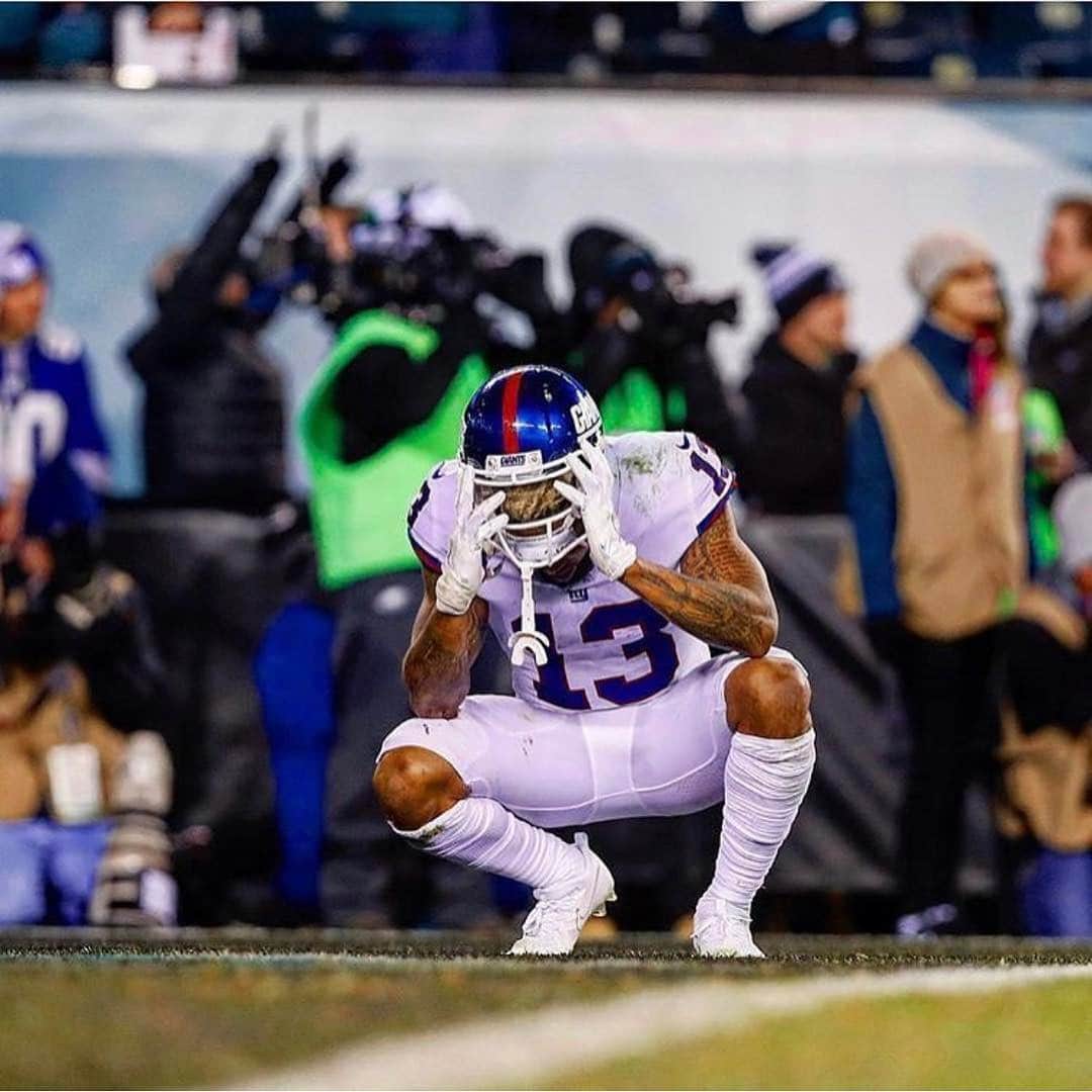 オデル・ベックハン・ジュニアのインスタグラム：「thank you everyone for 20k , love you all ❤ #obj #nyg」