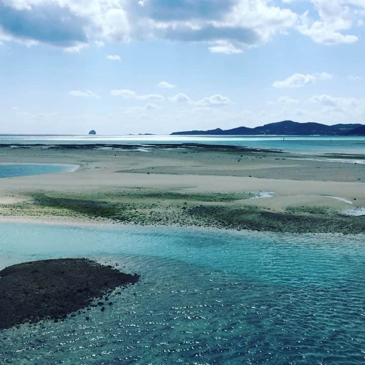 八百板卓丸のインスタグラム：「海きれい🌊  風めっちゃ強い😂 おまけ山田」