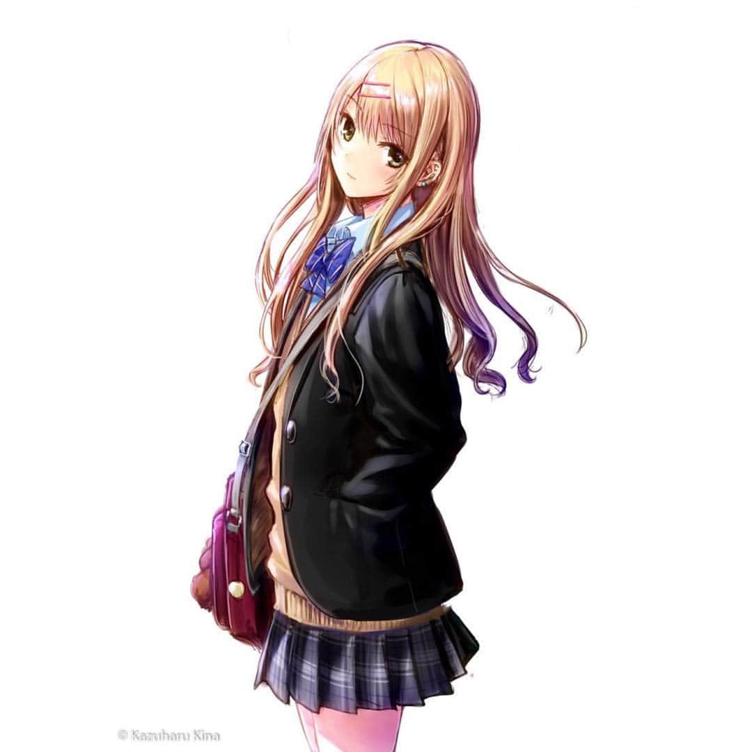 和遥キナさんのインスタグラム写真 和遥キナinstagram イラスト イラストレーター イラストレーション 制服 ｊｋ 女子高生 2月13日 時24分 Kazuharukina