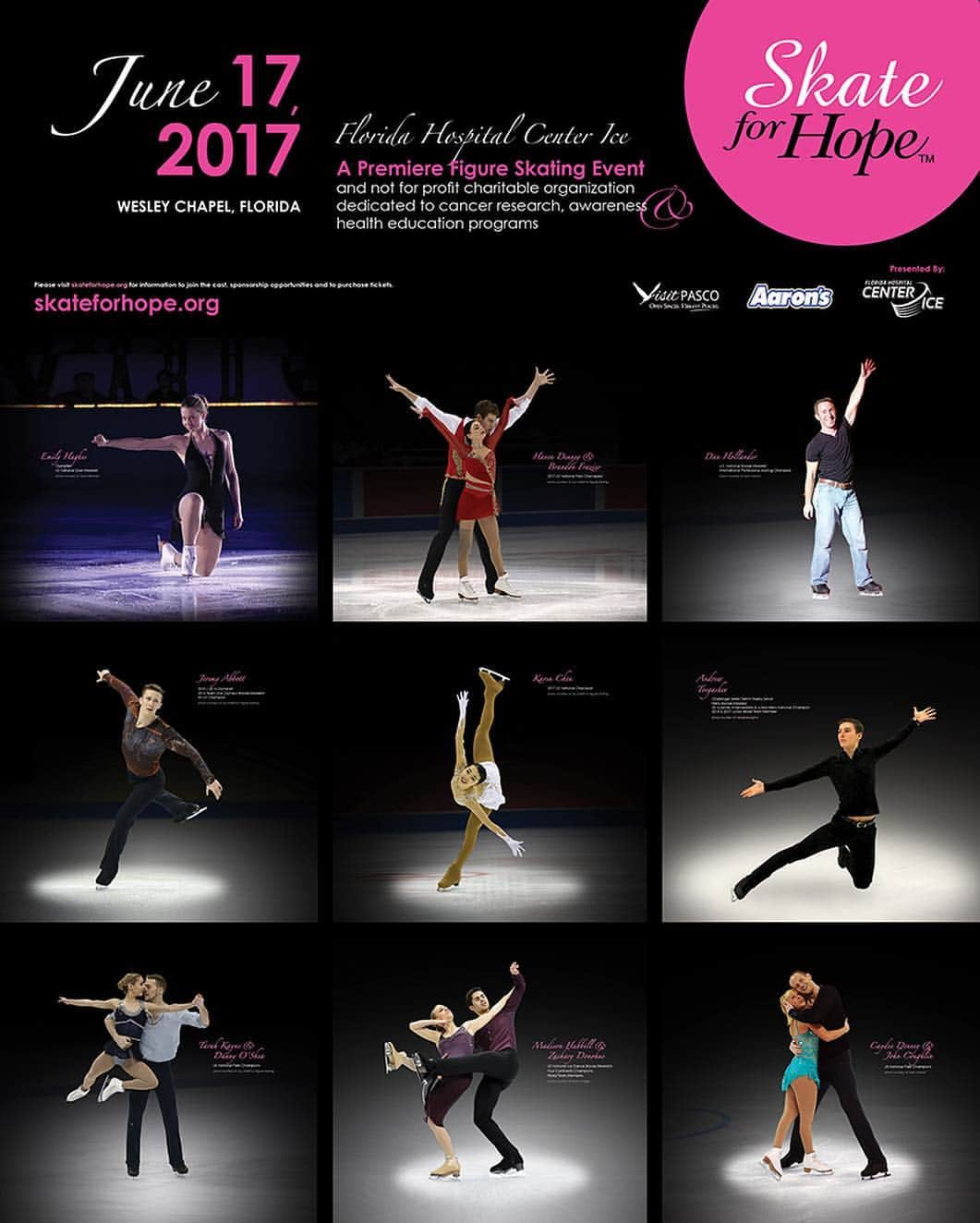 エミリー・ヒューズのインスタグラム：「So excited for @skateforhope on June, 17! Such an amazing cast for a great cause. If you're in the area, get your tickets!」