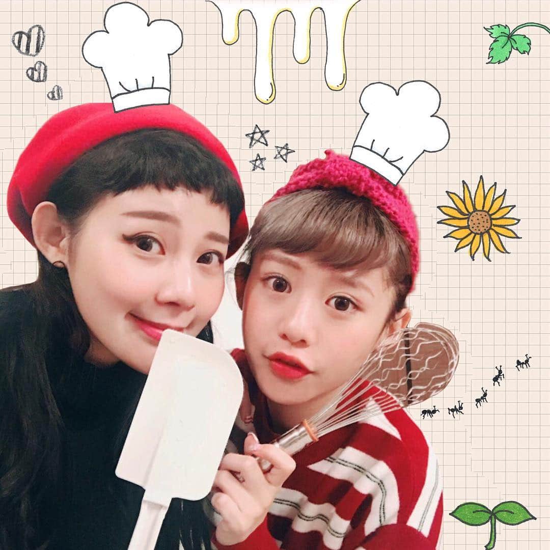張香香さんのインスタグラム写真 - (張香香Instagram)「甜點主廚與她的小助手👩🏻‍🍳💕」2月17日 0時50分 - m40925