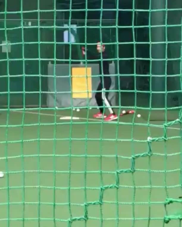 西岡剛のインスタグラム：「#バッティング  #阪神タイガース  #西岡剛  #右打ち」