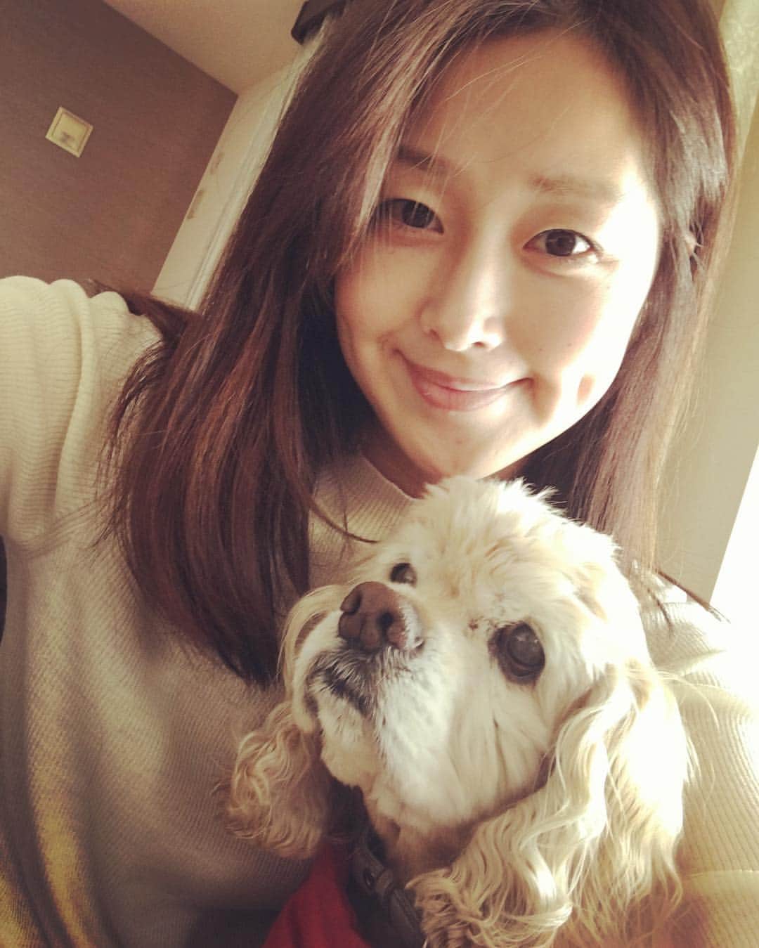笛木優子のインスタグラム：「🐶🐾💕」