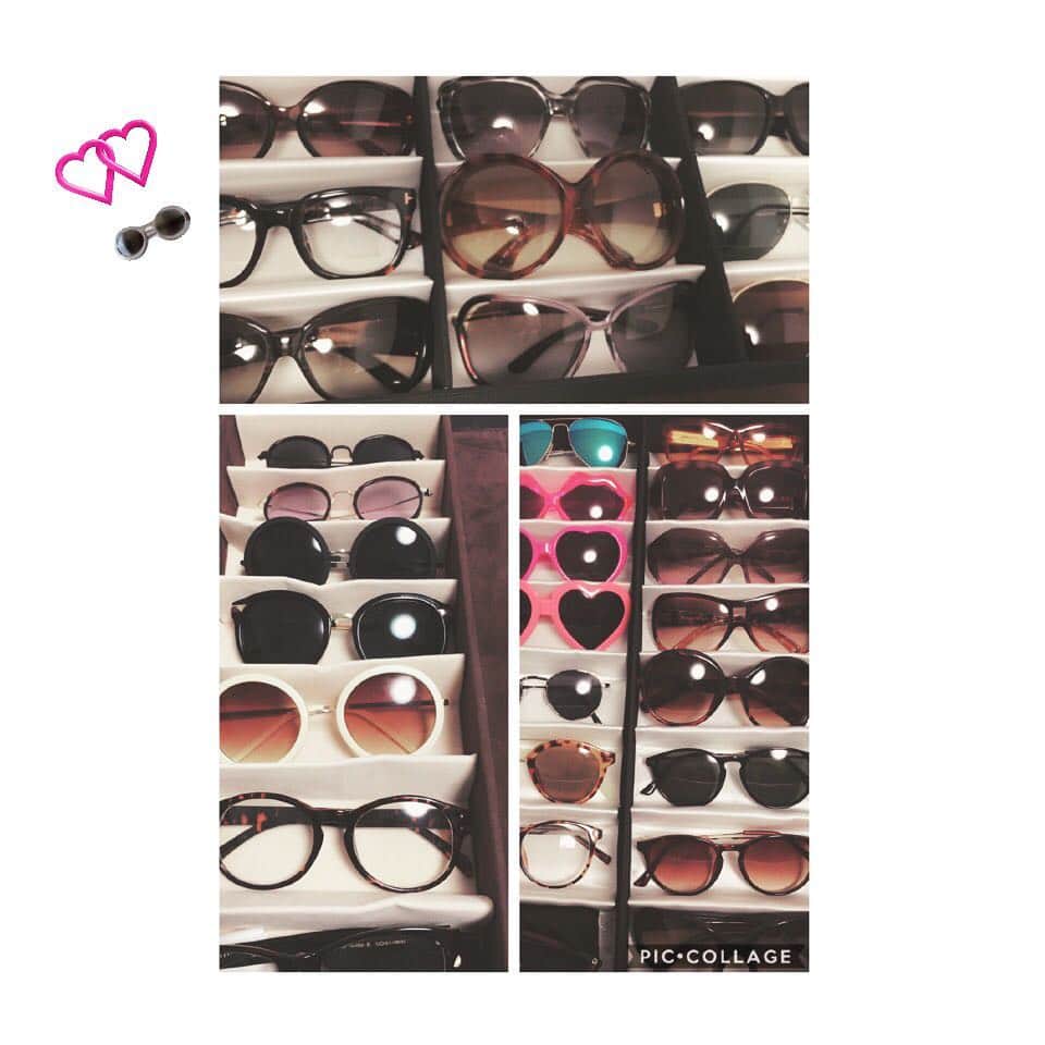 星野ナミのインスタグラム：「眼鏡&サングラスコレクション🕶💫ほとんど使ってないけど好き❤️笑 #南国で使いたい🏝」