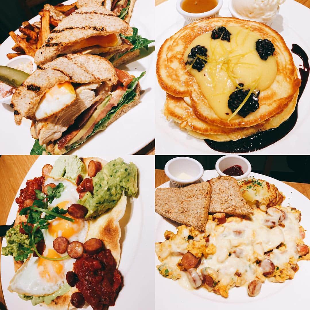 夏菜さんのインスタグラム写真 - (夏菜Instagram)「本日のランチ🍴🥞🌮🥙🥗🥓😋❤ どれもこれもおいしすぎたー😂❤ 食べ過ぎたw うひゃひゃひゃひゃ😋😋😋😋 #🐷#🐖#クリントンストリートベイキングカンパニー」2月20日 16時38分 - natsuna_official