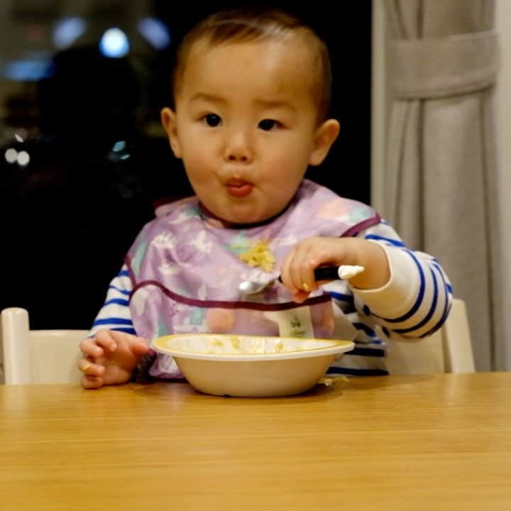 shin1ohnoのインスタグラム：「#ごちそうさまでした #1歳児」