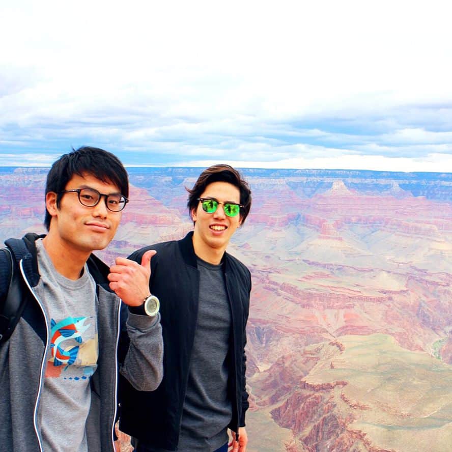藤森太将のインスタグラム：「#Grand Canyon #Rainbow #… #Boys be ambitious」