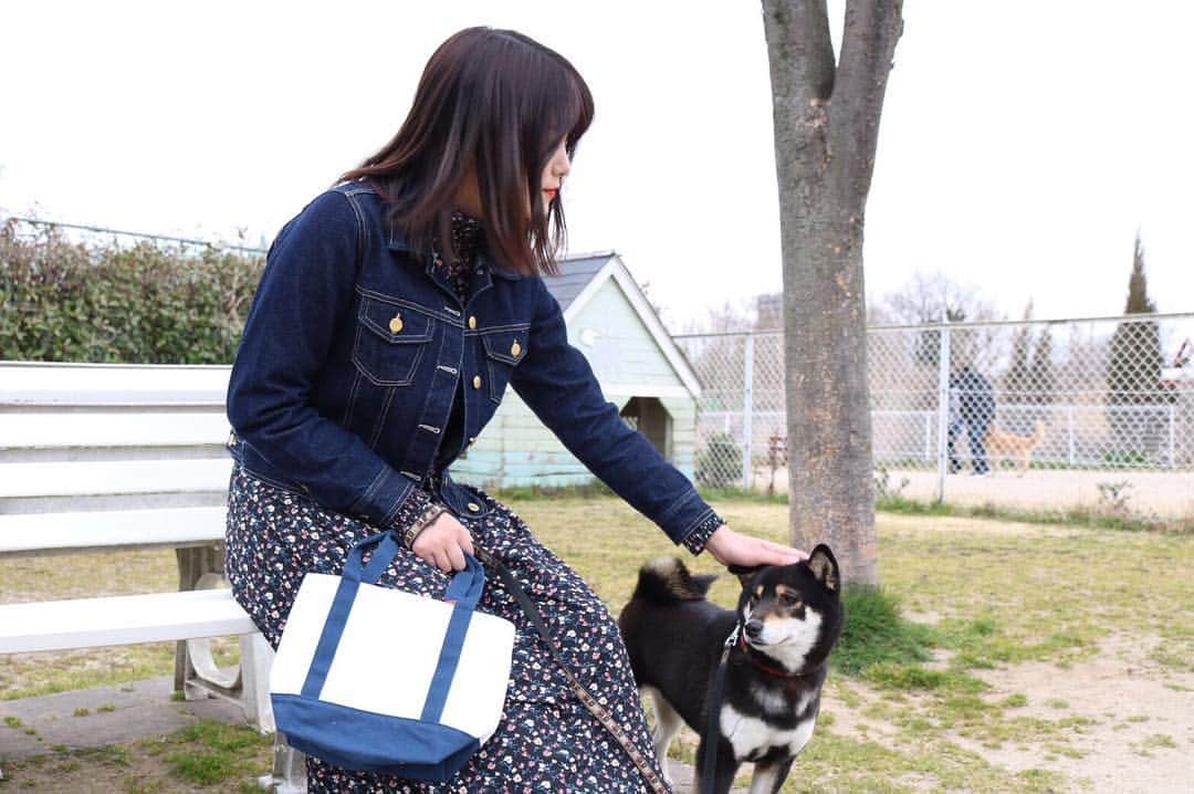 酒井萌衣のインスタグラム：「ナデナデ🐶❤️🐶 #dog #cute」