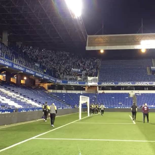 アンドレウ・フォンタスのインスタグラム：「Culminamos una gran semana, #onosoderbi es celeste!! Espectacular afición!! #halacelta」