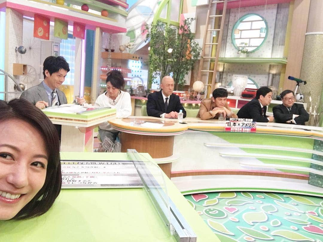 馬場典子さんのインスタグラム写真 - (馬場典子Instagram)「みんなで観戦しながらスタンバイ中 #WBC #ゴゴスマ 今日は一部地域を除いて全国放送です！」3月21日 14時06分 - baba_channel