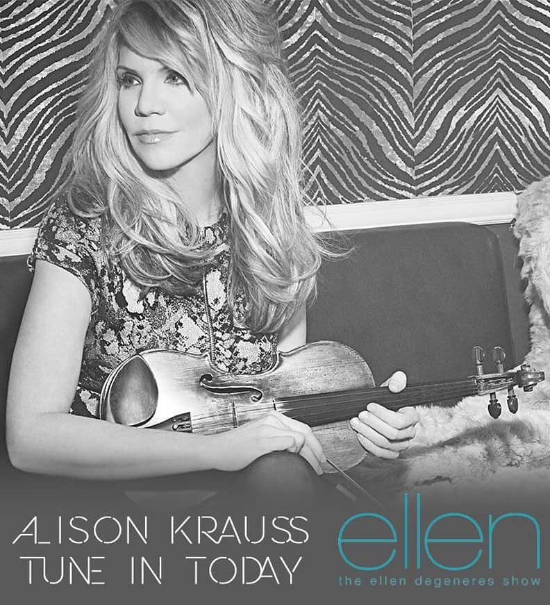 アリソン・クラウスさんのインスタグラム写真 - (アリソン・クラウスInstagram)「Alison is performing a song from 'Windy City' today on @theellenshow! Will you be tuning in?」3月21日 23時44分 - alisonkrauss