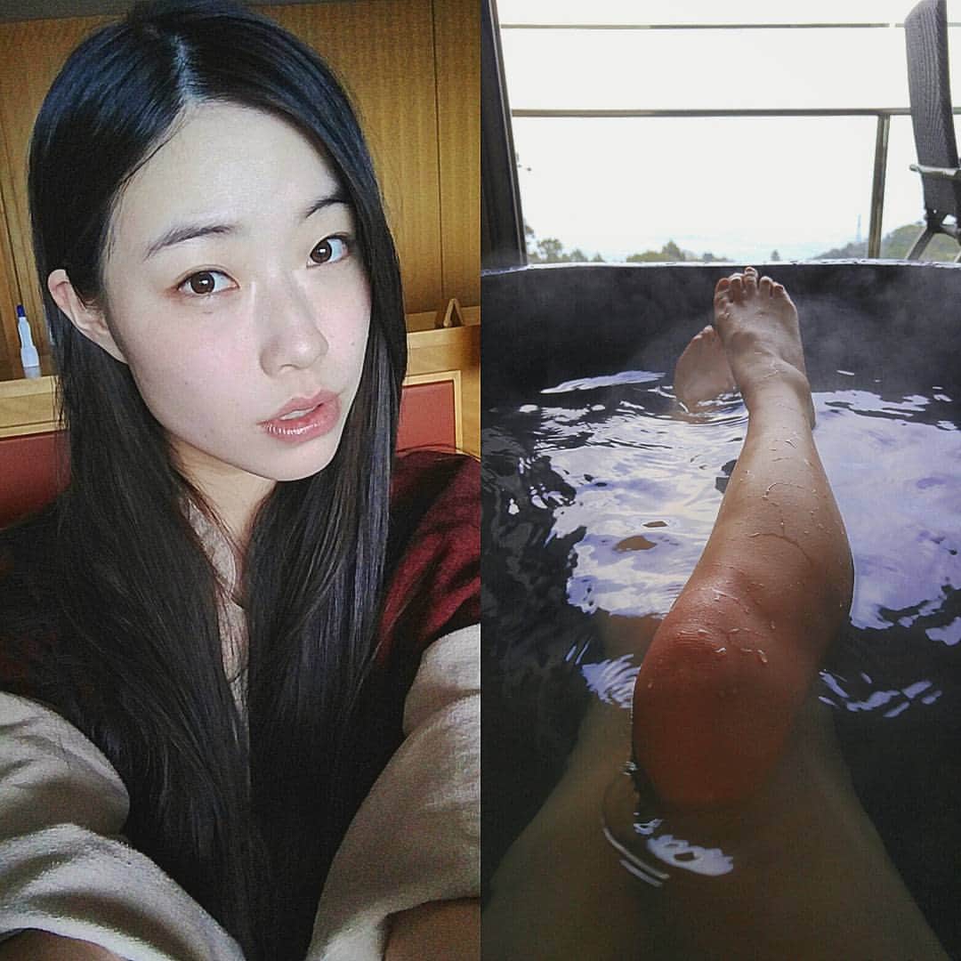 小田飛鳥さんのインスタグラム写真 - (小田飛鳥Instagram)「もう三回も温泉入っちゃいました…たまらんです❤ #熱海 #温泉 #部屋風呂」2月27日 16時44分 - asuka_oda_0320