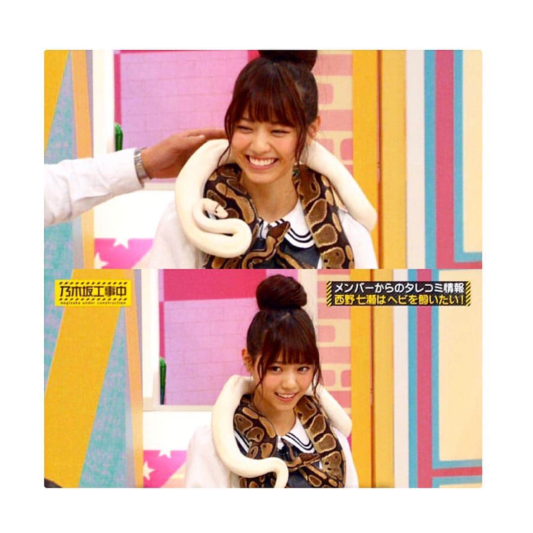 乃木坂46 のぎのぎのインスタグラム：「⊿⊿⊿ こんばんは〜☺️ 今日は特になにもしてなかった笑 あっ晩ご飯作りましたよ☺️麻婆豆腐✨ ちょっと料理できるアピール(小声) . なぁちゃん可愛すぎる😭 なぁちゃんと動物園行きたい😭 なぁちゃんとお団子、 どっちがどっちかわからない😭 わかる人教えてください😎 . 明日から3月！ #乃木坂46#nogizaka46#乃木坂工事中 #西野七瀬#ななせまる#なぁちゃん#へび #アイドル#モデル#可愛い#笑顔#女優 #idol#model#kawaii#cute#girl#smile #japan#japanese#japanesegirl #20170228」