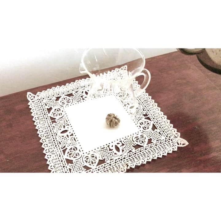 Yuiのインスタグラム：「. . 工芸茶  from @ui_______ . ゆっくりゆっくり花ひらく 風はまだ冷たいけれど 日差しは気づけばもう春だ⚘ . #工芸茶 #喜舞花」