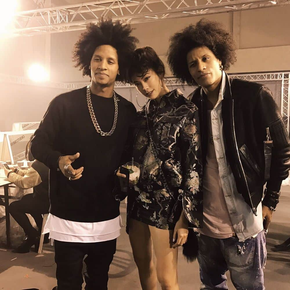 森星さんのインスタグラム写真 - (森星Instagram)「With Les twins🍒 #HMstudio #PFW」3月2日 15時25分 - hikari