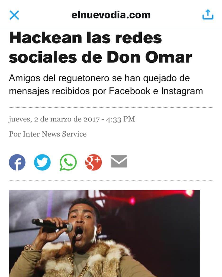 ドン・オマールさんのインスタグラム写真 - (ドン・オマールInstagram)「#Reposting @arrowmanagement Desde el domingo 12 de febrero hemos estado recibiendo quejas de amistades y conocidos de Don Omar alertándonos sobre mensajes extraños que habían sido supuestamente enviados por él.  Públicamente desmentimos que Don Omar fuera el generador de estos mensajes.  La empresa advierte sobre esta acción reiterando que Don Omar NO es el autor de estos mensajes que han salido desde sus cuentas. Le solicitamos disculpas a los amigos y medios de comunicación que hayan recibido estos mensajes y les aseguramos que ya hemos tomado las medidas correspondientes para resolver esta desagradable situación.」3月3日 8時10分 - donomar
