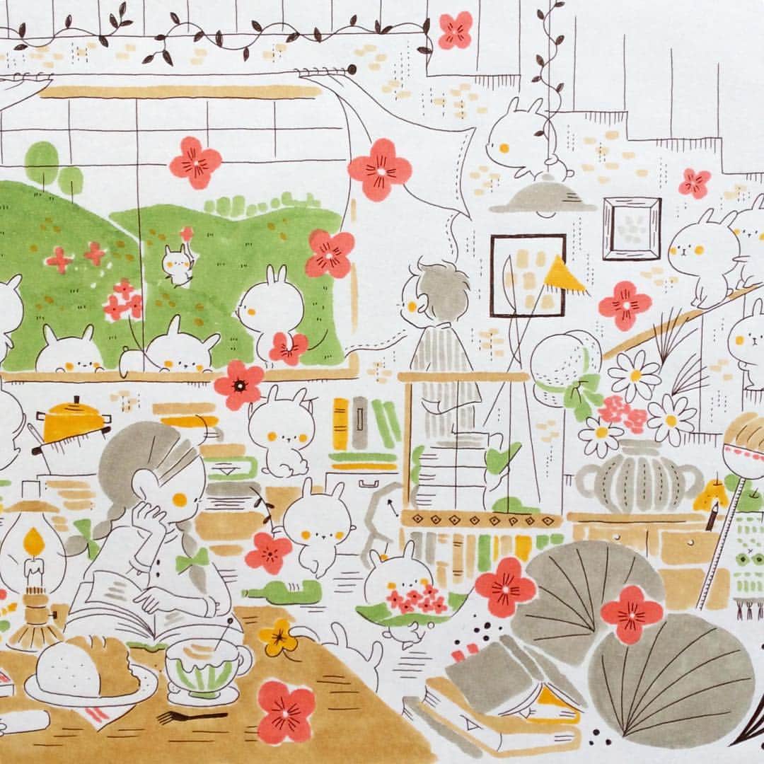 カモさんのインスタグラム写真 カモinstagram 昨年 イラストノート 取材時に描いた春の絵 イラストノート 春 ウサギタケ 3月4日 10時11分 Illustratorkamo