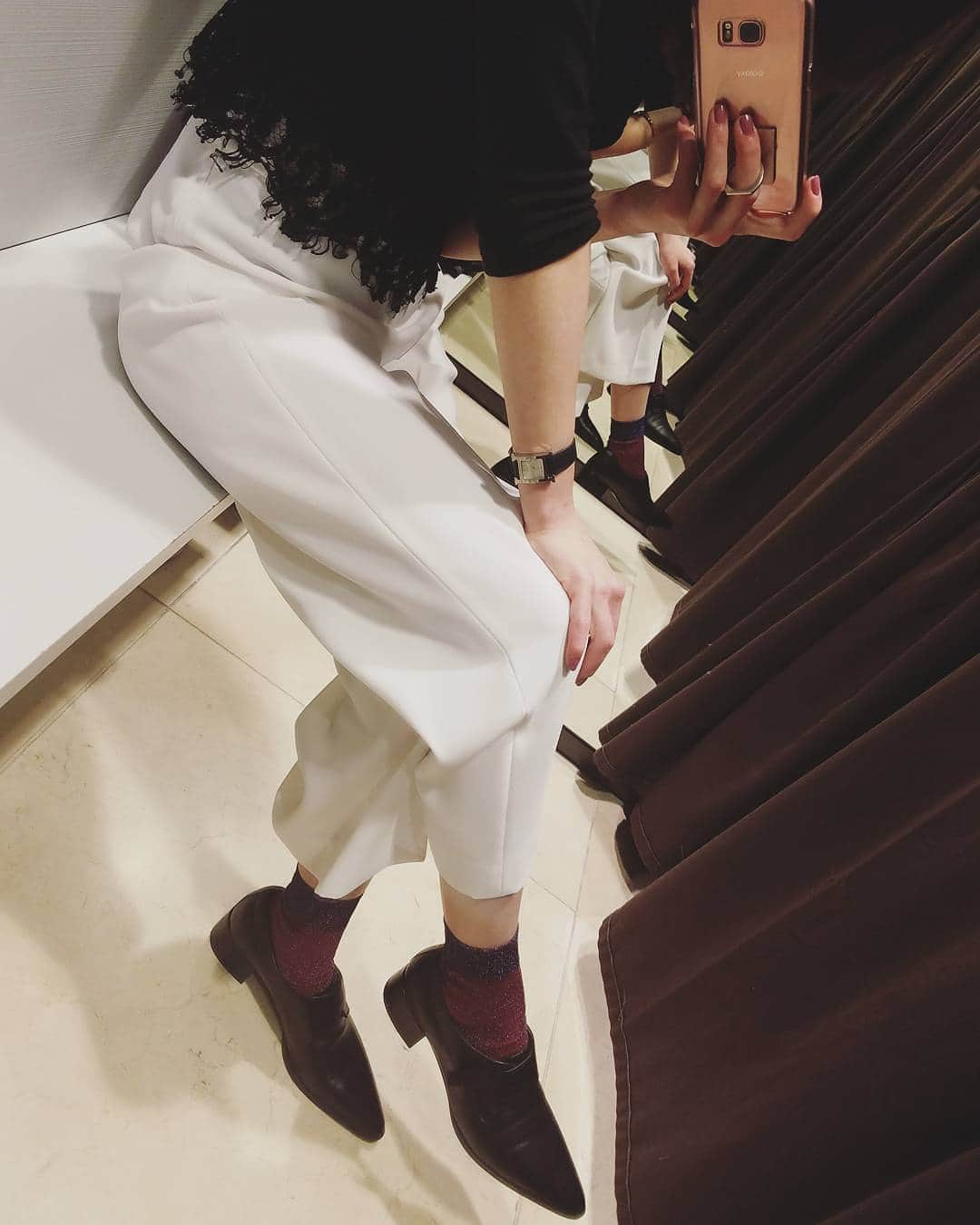 月島桃花のインスタグラム：「. New ❤❤❤ 迷いに迷って...春の楽ちんフラット👞は zaraのこのコに決定♡ 近頃、zaraの靴しか買ってないような。 #zara #ザラ #ザラジョ . #sweet #スウィートインスタ」