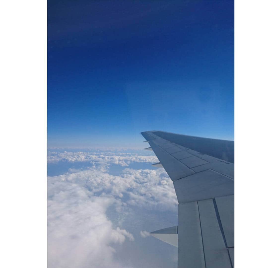 神尾美月さんのインスタグラム写真 - (神尾美月Instagram)「フィルター無しでこのキレイさ凄い～♡♡ #JAL #飛行機の離陸する前のぐいーんって走り出すやつ好き」3月7日 15時19分 - mizuki_c0515