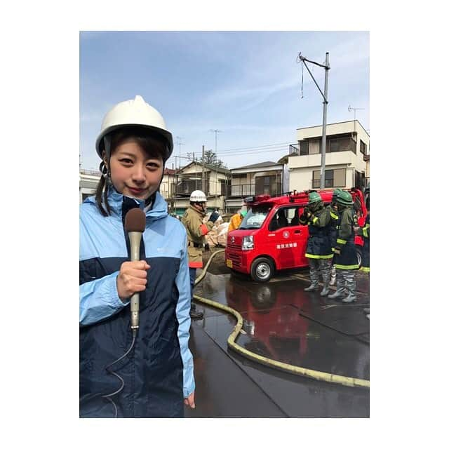 林美沙希さんのインスタグラム写真 - (林美沙希Instagram)「今日は、品川区の木造住宅密集地域で行われた訓練に密着してきました。延焼をどう止めるのか、車が通れないほどの狭い路地でどうやって消火活動をするのか、課題はたくさんあります。 人から人へ呼びかけることの大切さ、消防団や地元のボランティアの活動に目を向ける、ちょっとしたことから救える命や家があるということを学びました。この後４時３０分からの報道ステーションSUNDAYの中でお伝えします！ #テレ朝#報ステ#サンデー#林#品川区#訓練#ロケ」3月12日 16時04分 - misaki0hayashi