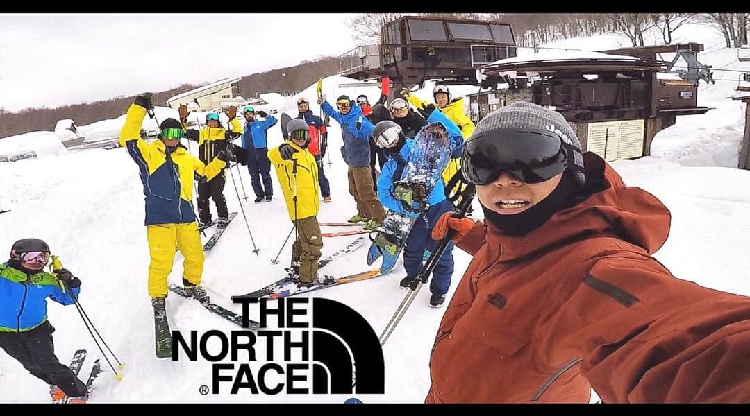 のインスタグラム：「THE NORTH FACE winter meeting. 一緒に滑れて楽しかった！これだけのメンツと滑れる事はスキーしてて良かったなぁ。 最後にリフト回しで一緒に滑ってもらってHappyでした！TNF team family に感謝！ 一緒に滑りましょーよーのワガママに嫌な顔せず付き合っていただきありがとうございました🙏 #thenorthface #thenorthfacejapan #thenorthfacewintermeeting #八甲田 #最高かよ」