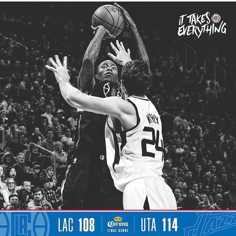 deandrejordan6のインスタグラム：「Tough loss to a good Jazz Team 😐」