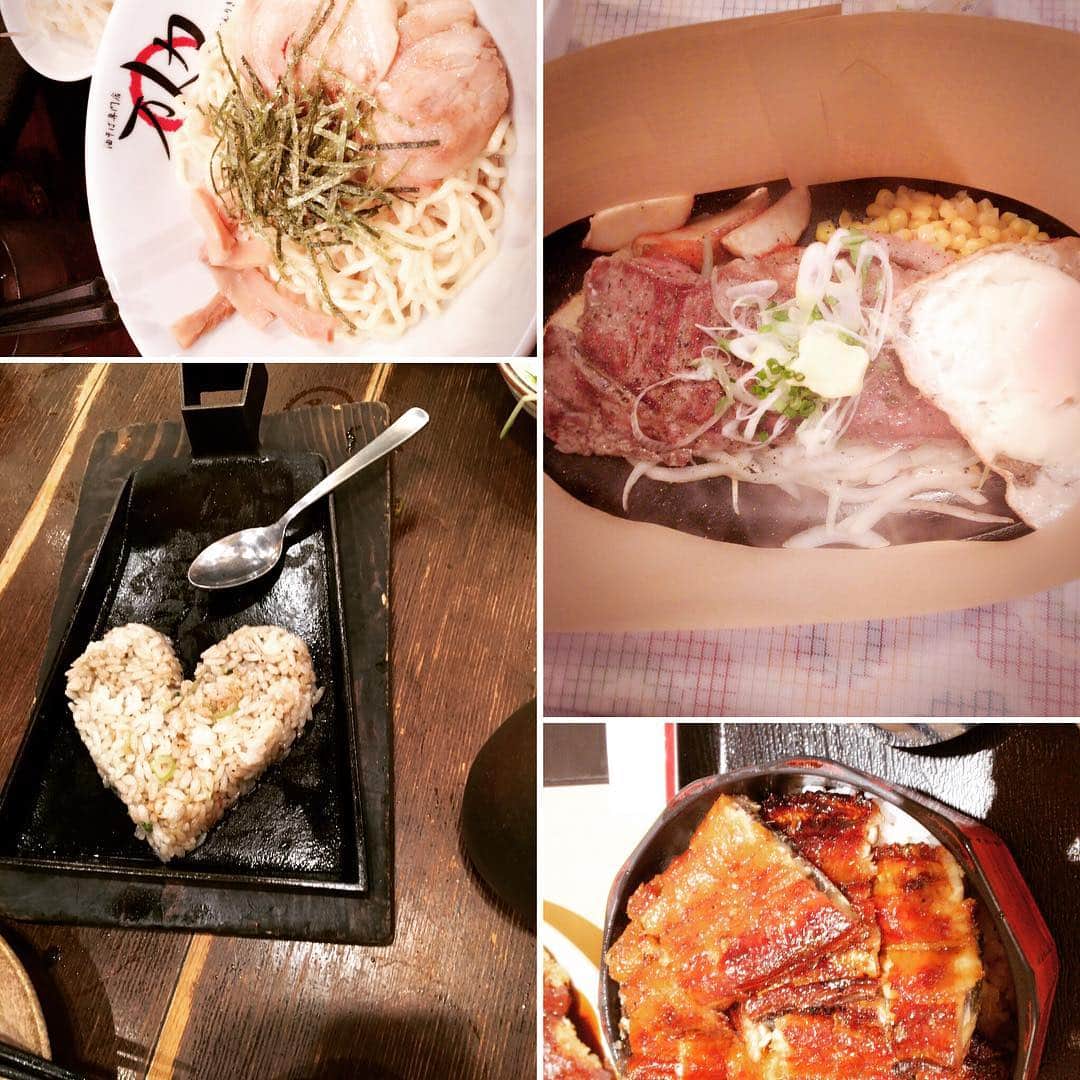 青山はなのインスタグラム：「＃お肉#あぶらーめん  #うなぎ #炒飯  #飯テロ」