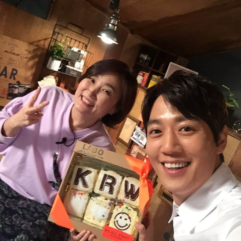 キム・レウォンのインスタグラム：「경림이 누나랑.. #배우왓수다#영화」