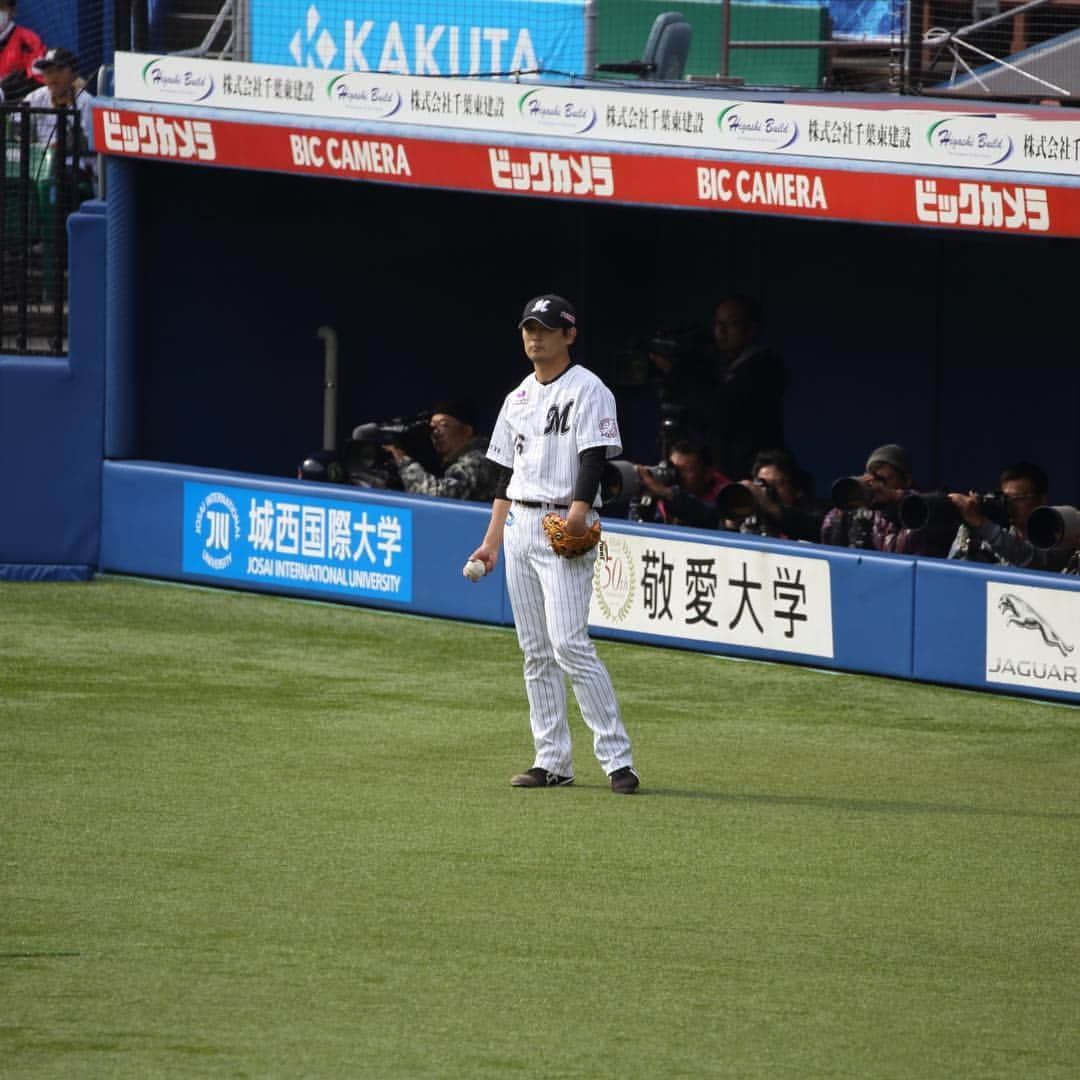 涌井秀章のインスタグラム：「#涌井秀章 #chibalotte #昨日」